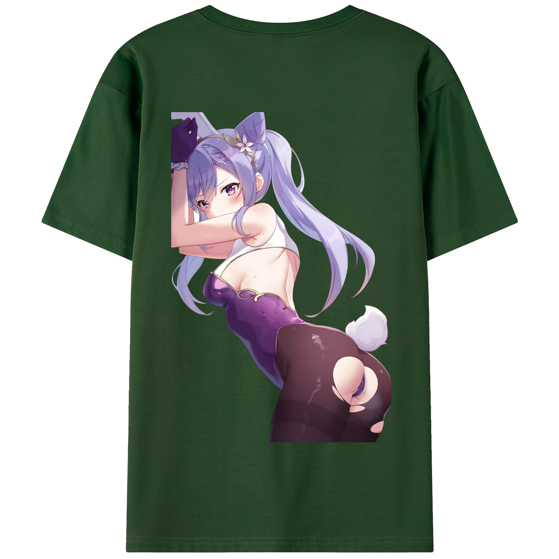 げんし神 刻晴 こくせい genshin Kokusei 綿100％半袖Tシャツ（背面プリント）